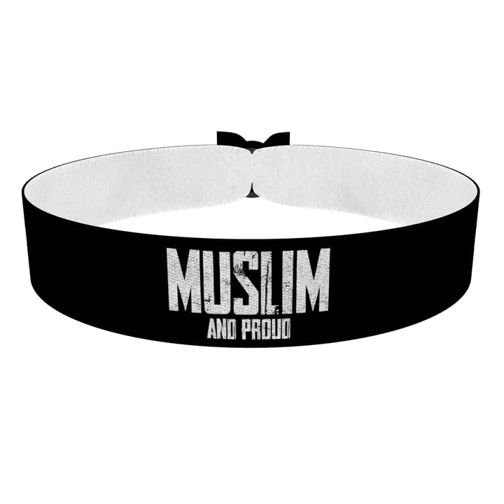 Zum Produkt Muslim and Proud Stoffarmband