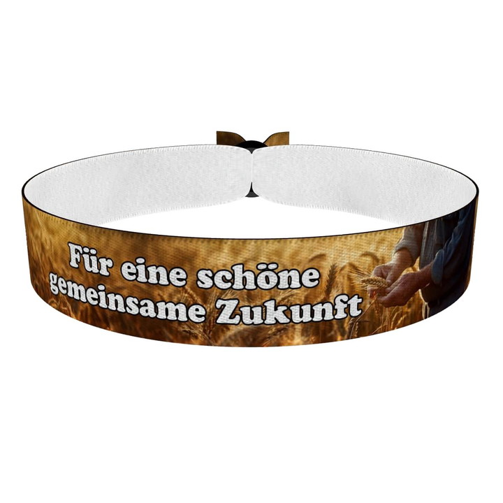 Zum Produkt Für eine schöne, gemeinsame Zukunft Stoffarmband