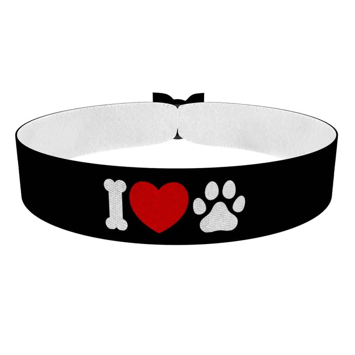 Zum Produkt I love Dogs Stoffarmband