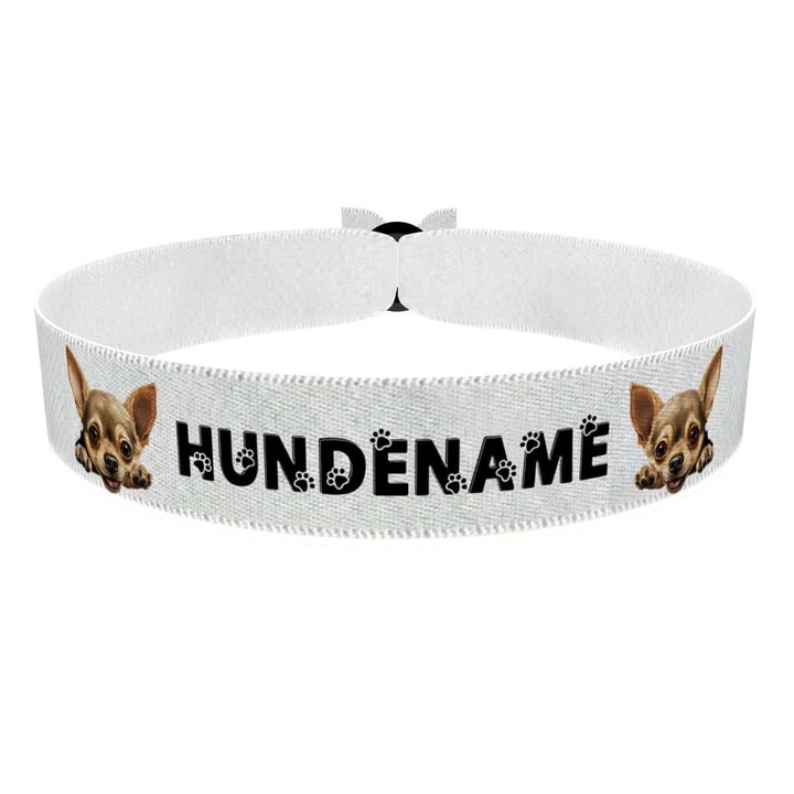Zum Produkt Chihuahua Stoffarmband anpassbar mit Name