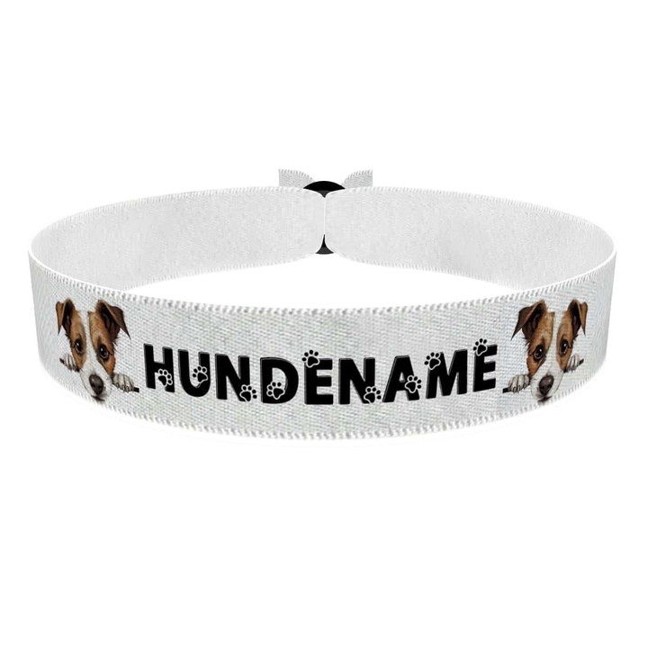 Zum Produkt Jack Russel Terrier Stoffarmband anpassbar mit Name