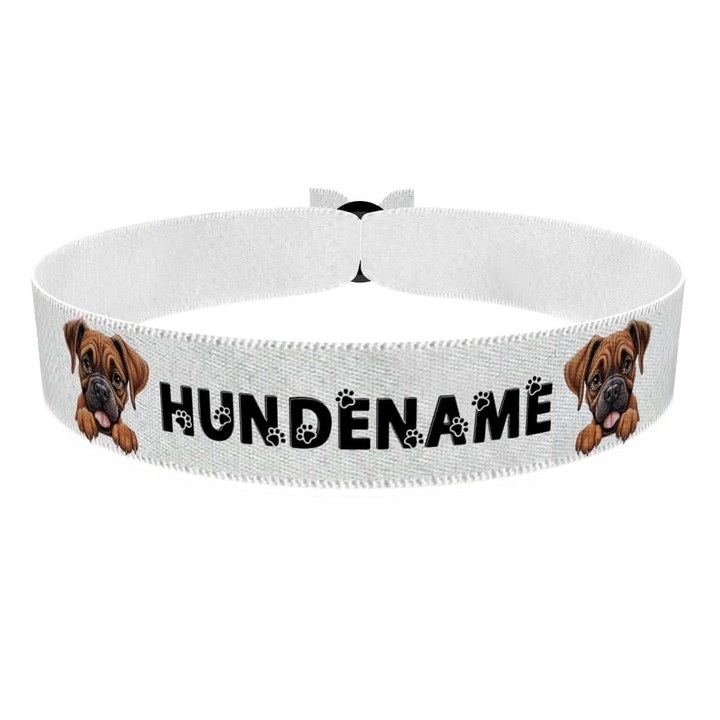 Zum Produkt Boxer Stoffarmband anpassbar mit Name