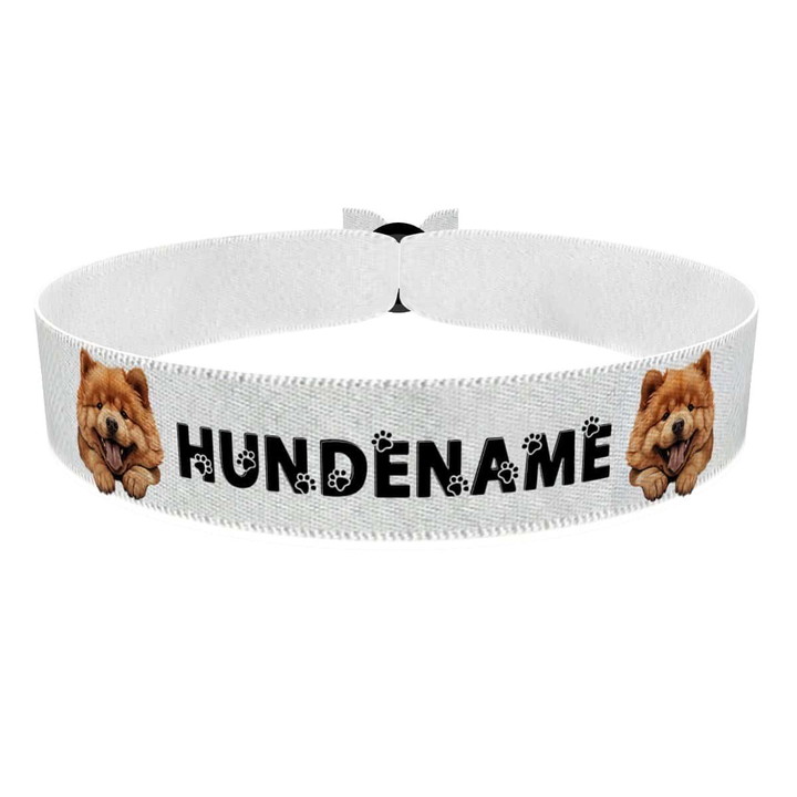 Zum Produkt Chow Chow Stoffarmband anpassbar mit Name
