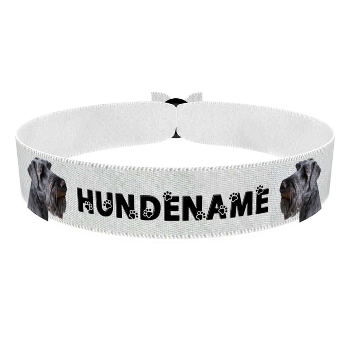 Zum Produkt Irish Kerry Terrier Stoffarmband anpassbar mit Name