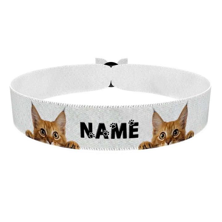 Zum Produkt Somalikatze Stoffarmband anpassbar mit Name