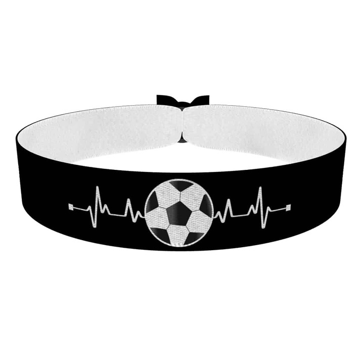 Zum Produkt Fußball Heartbeat Stoffarmband