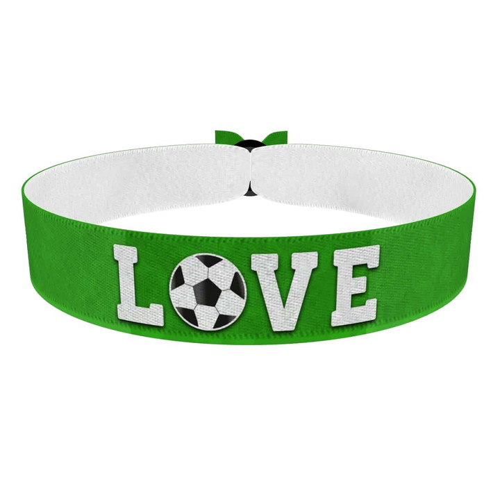 Zum Produkt Love Fußball Stoffarmband