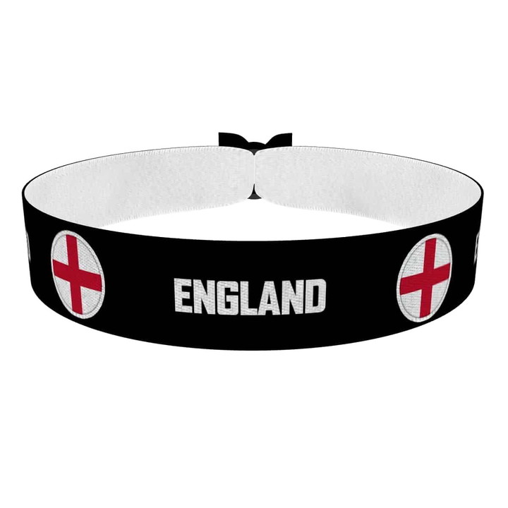 Zum Produkt England runde Flaggen Stoffarmband