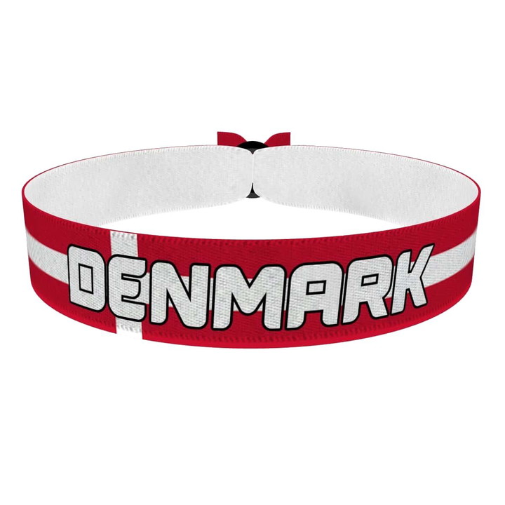 Zum Produkt Denmark Flagge Stoffarmband