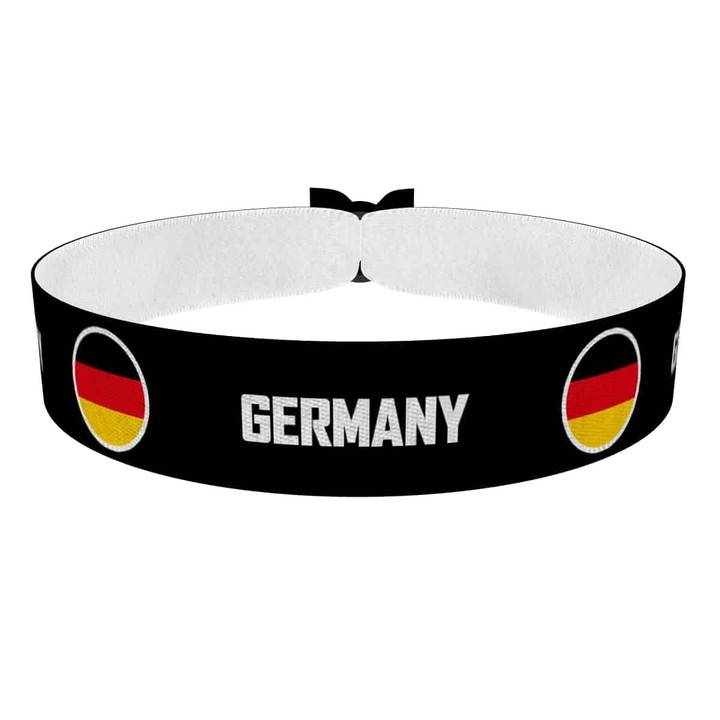 Zum Produkt Germany runde Flaggen Stoffarmband