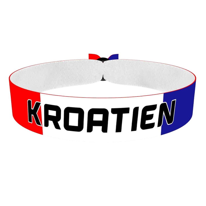 Zum Produkt Kroatien Flagge Stoffarmband