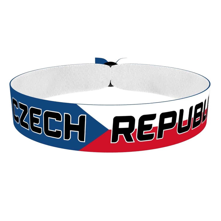 Zum Produkt Czech Republic Flagge Stoffarmband