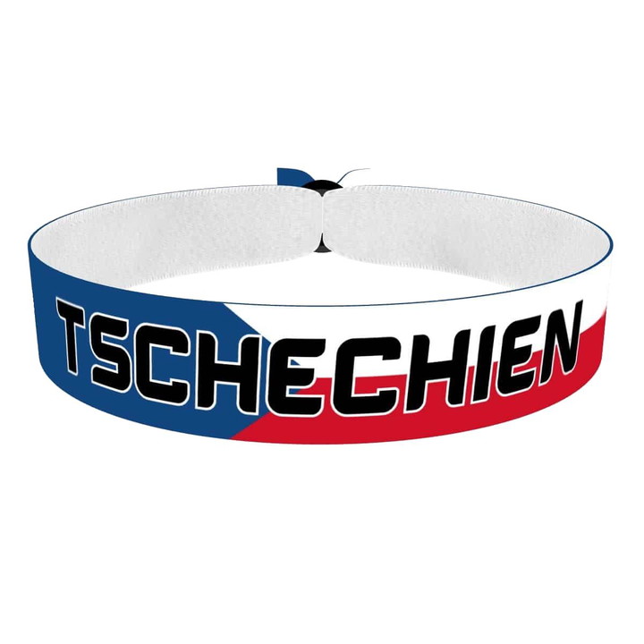 Zum Produkt Tschechien Flagge Stoffarmband