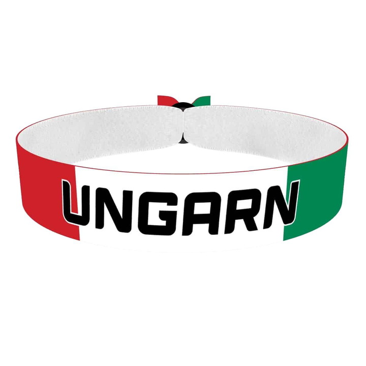 Zum Produkt Ungarn Flagge Stoffarmband