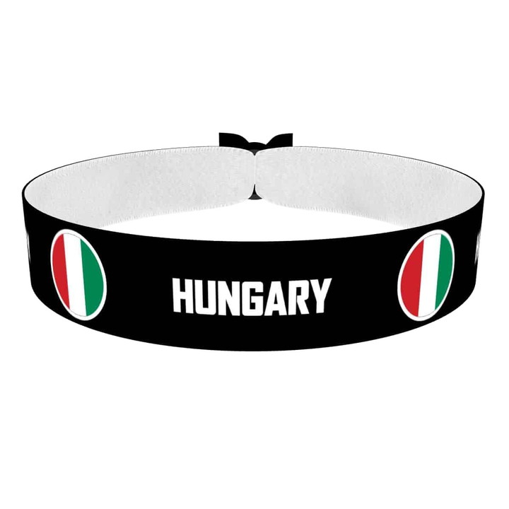 Zum Produkt Hungary runde Flaggen Stoffarmband