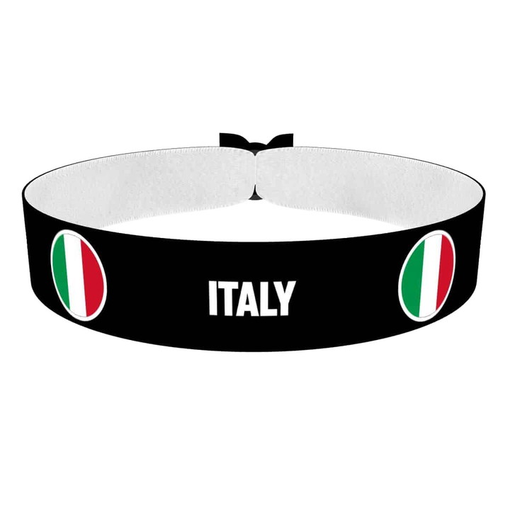 Zum Produkt Italy runde Flaggen Stoffarmband