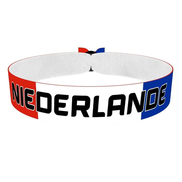 Zum Produkt Niederlande Flagge Stoffarmband