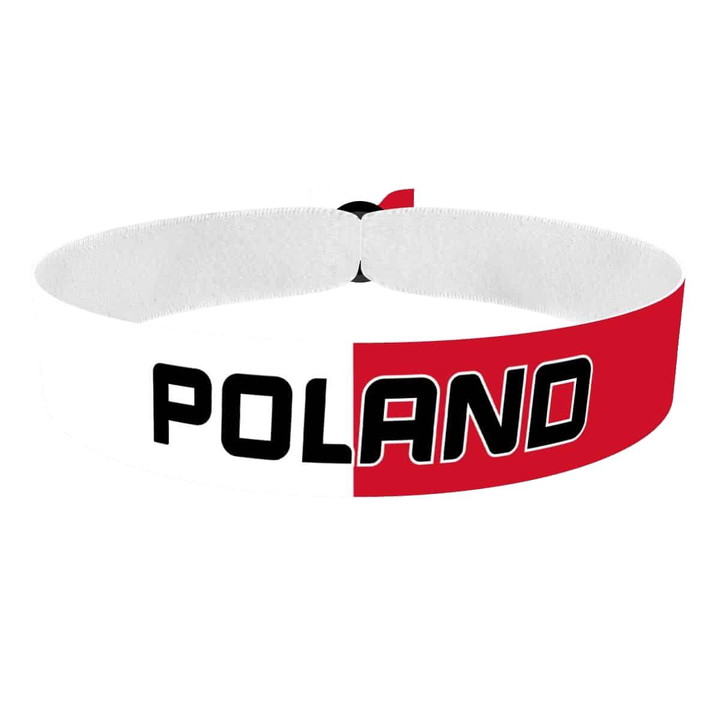 Zum Produkt Poland Flagge Stoffarmband