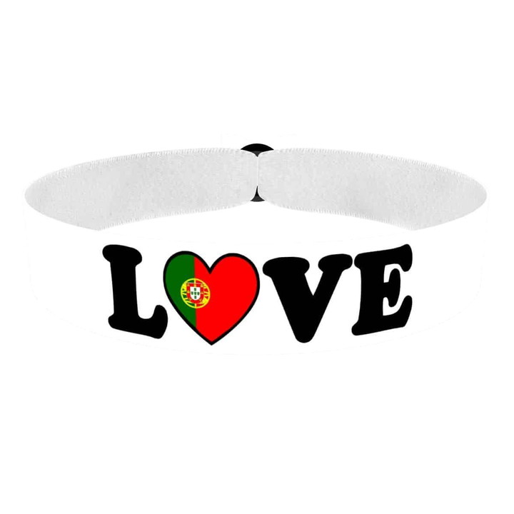 Zum Produkt Love Portugal Stoffarmband weiß