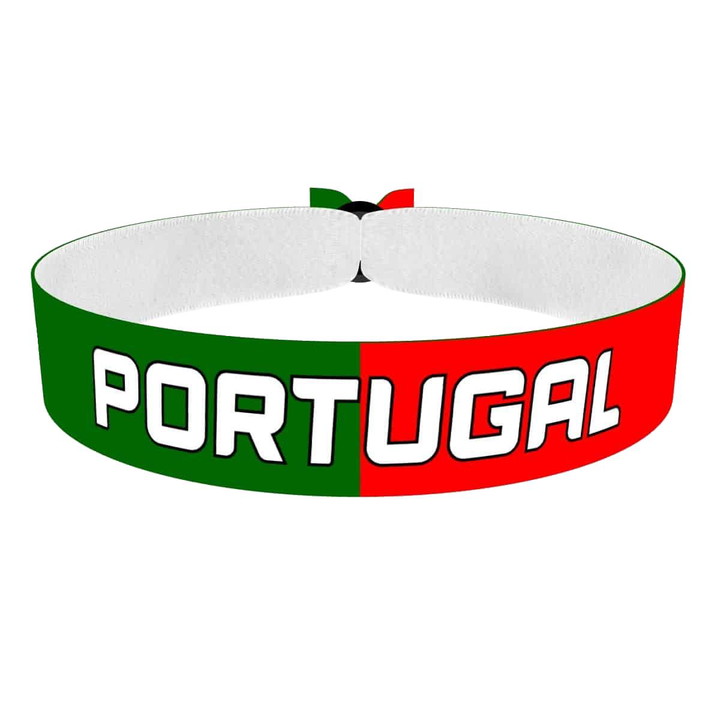 Zum Produkt Portugal Flagge Stoffarmband
