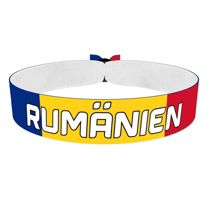 Zum Produkt Rumänien Flagge Stoffarmband