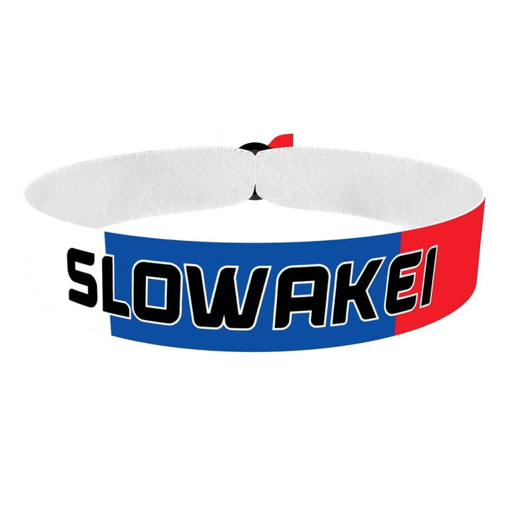 Zum Produkt Slowakei Flagge Stoffarmband