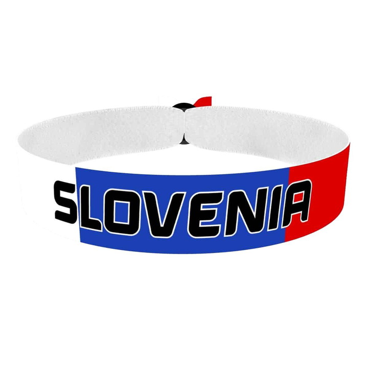Zum Produkt Slovenia Flagge Stoffarmband