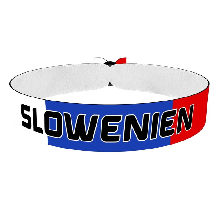 Zum Produkt Slowenien Flagge Stoffarmband