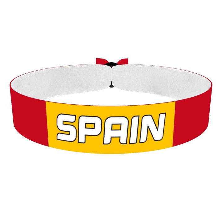 Zum Produkt Spain Flagge Stoffarmband