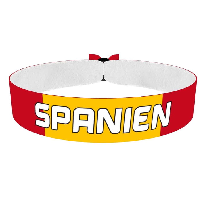 Zum Produkt Spanien Flagge Stoffarmband