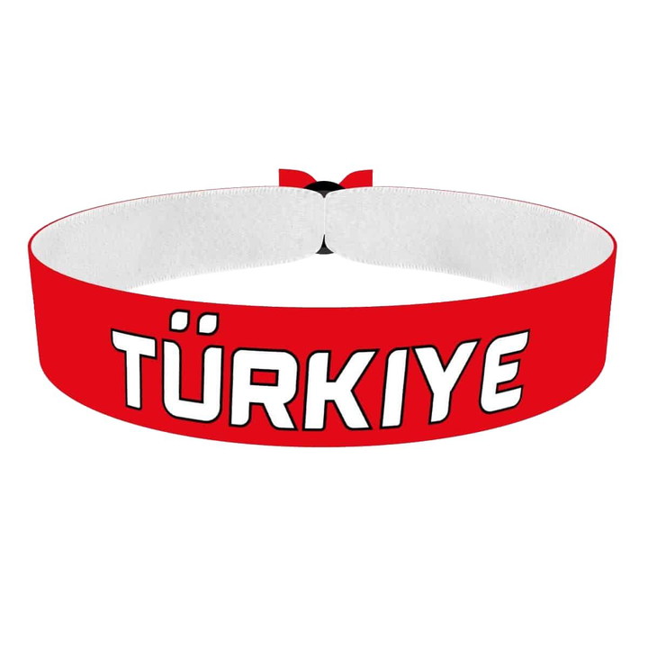 Zum Produkt Türkiye Flagge Stoffarmband