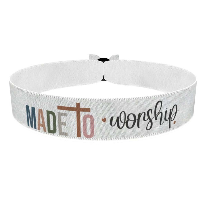 Zum Produkt Made to worship Stoffarmband