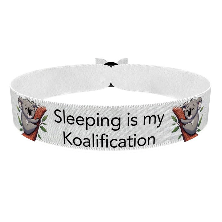 Zum Produkt Sleeping is my Koalification Stoffarmband