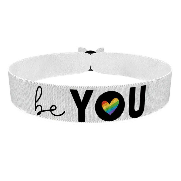 Zum Produkt Be you LGBTQ Stoffarmband