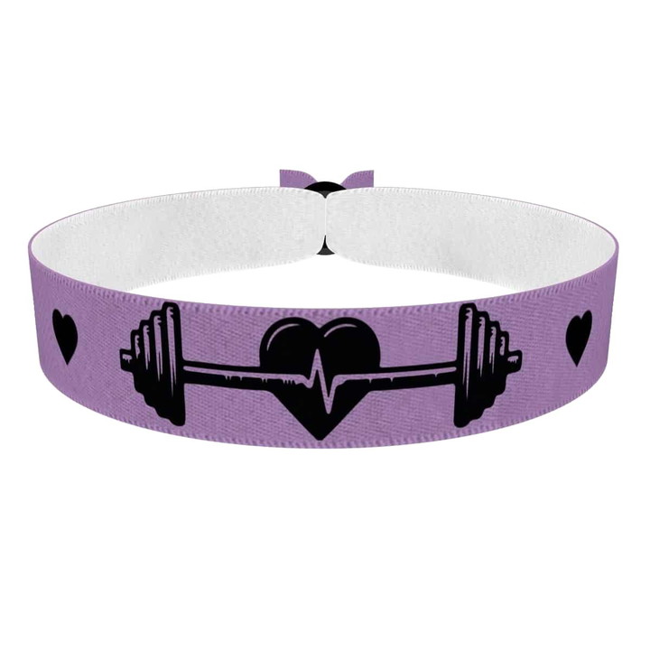Zum Produkt Fitness Stoffarmband mit Herzmotiv für aktive Liebhaber