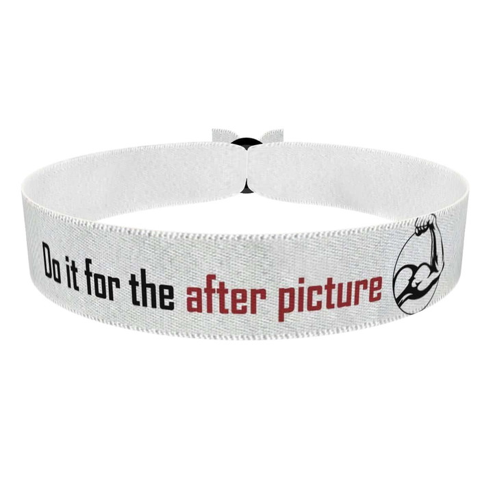 Zum Produkt Stoffarmband mit Motiv Do it for the after picture Fitness