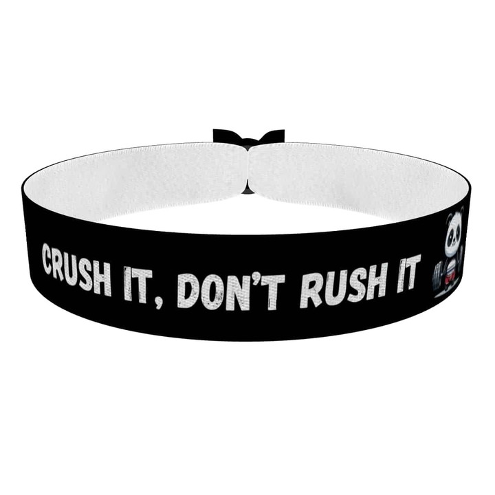 Zum Produkt Stoffarmband Crush It Don't Rush It für Fitnessenthusiasten