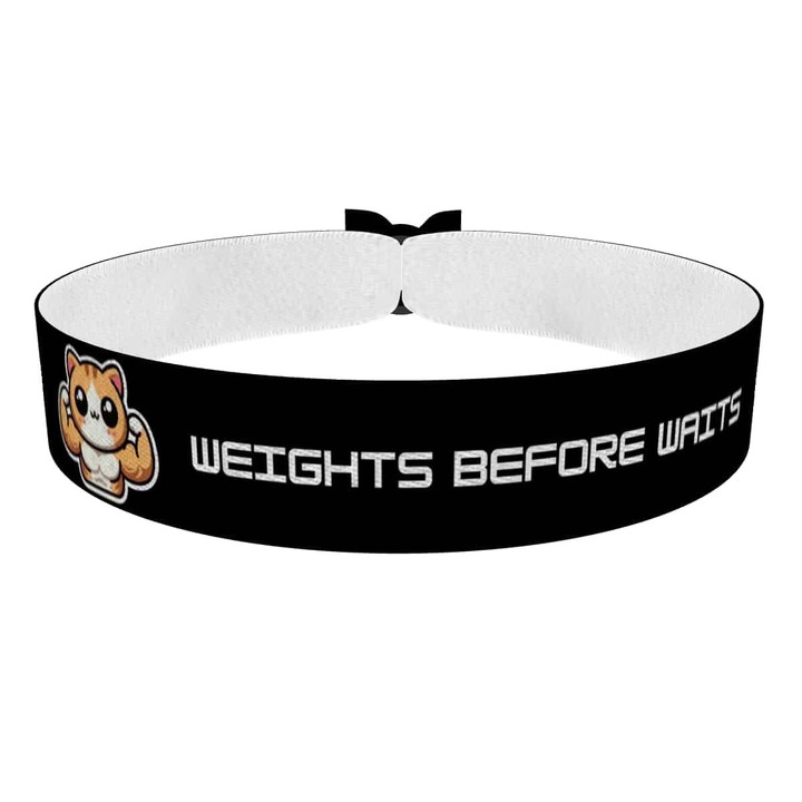Zum Produkt Fitness Stoffarmband mit motivierenden Spruch design manutention