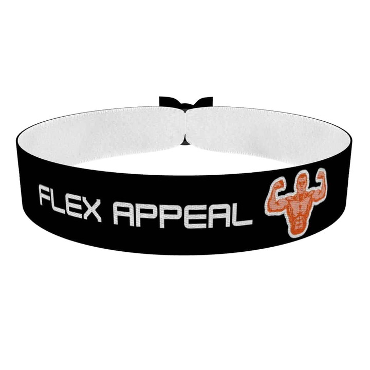 Zum Produkt Fitness Stoffarmband mit flexiblen Muskelmotiv für Sportler