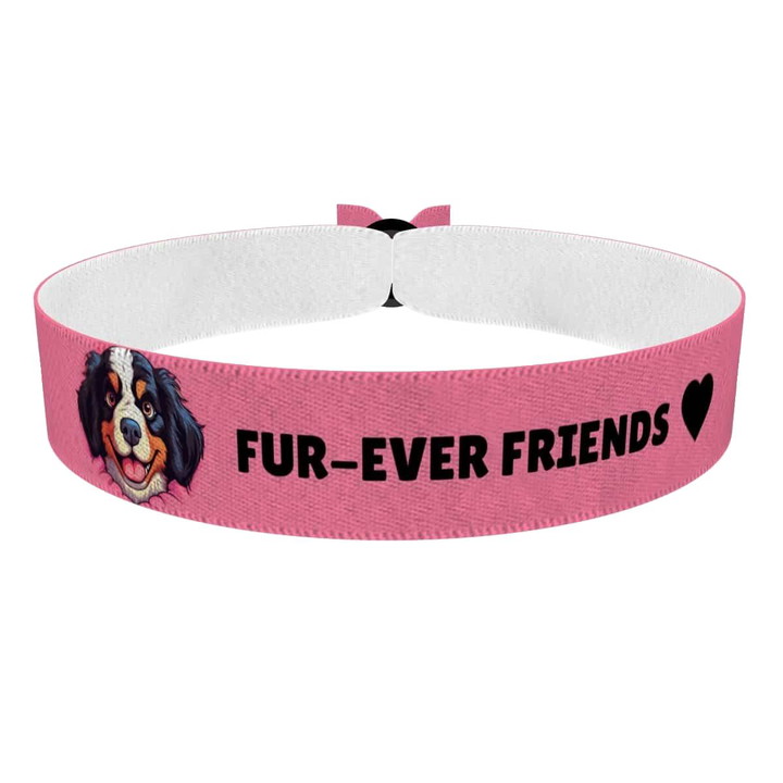 Zum Produkt Stoffarmband für Hundeliebhaber mit Hundemotiv