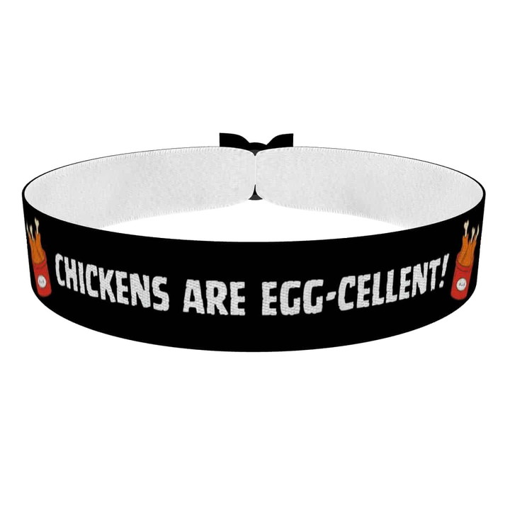 Zum Produkt Stoffarmband mit Chicken Motiv für Food & Drinks Fans