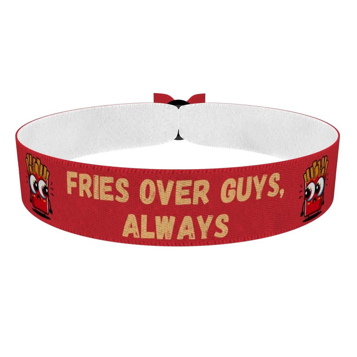 Zum Produkt Stoffarmband Fries Guys Always im Food & Drinks Stil