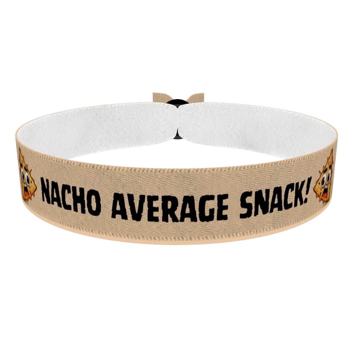 Zum Produkt Stoffarmband Nacho Average Snack Design für Food & Drinks Fans