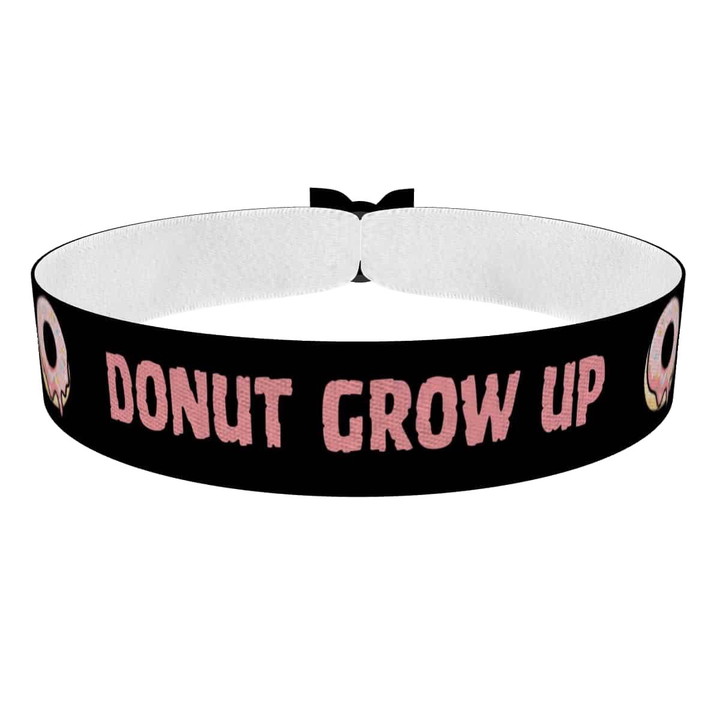 Zum Produkt Stoffarmband Donut Grow Up Motiv für Food & Drinks Fans