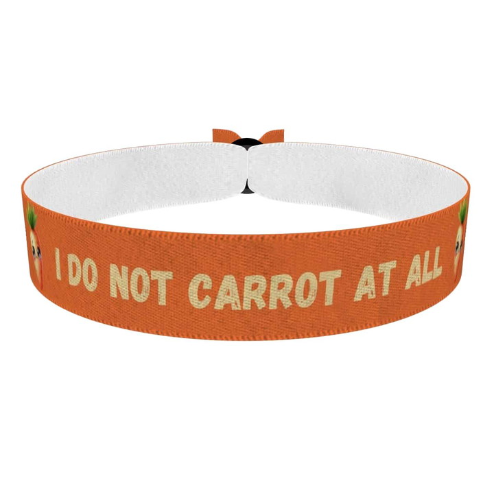 Zum Produkt Stoffarmband mit dem Motiv I Do Not Carrot At All