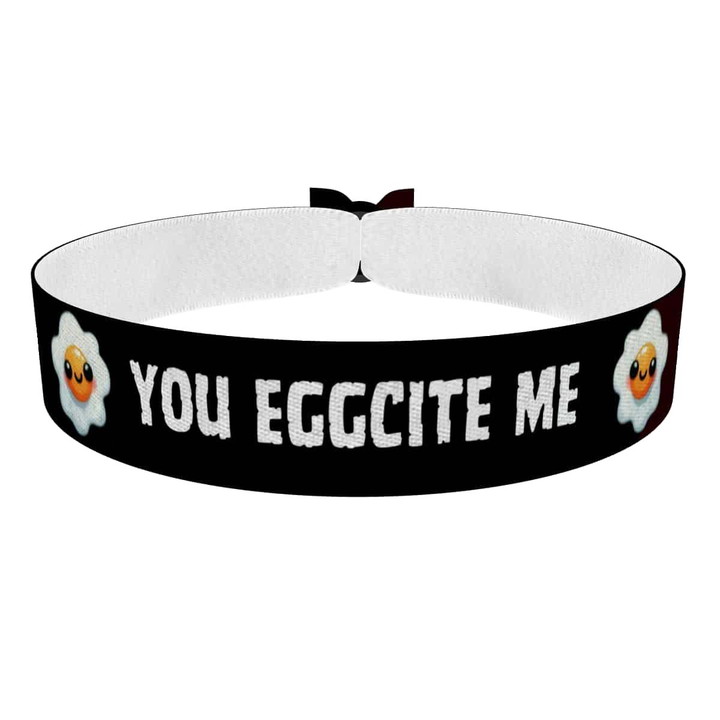 Zum Produkt Stoffarmband You Eggcite Me für Food & Drinks Fans
