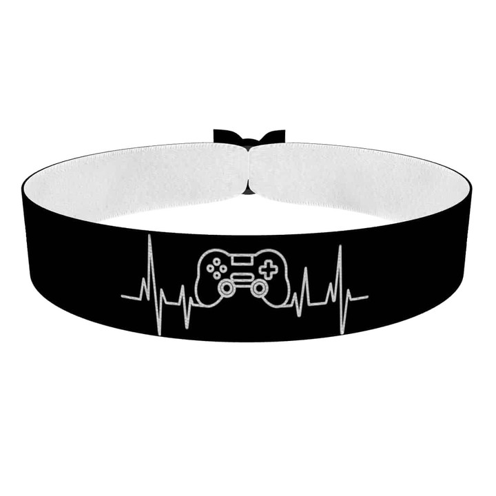Zum Produkt Stoffarmband Gamer Motiv mit Gaming-Controller Design