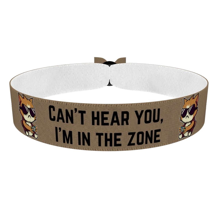 Zum Produkt Stoffarmband Can’t Hear You I’m in the Zone Gamer Motiv