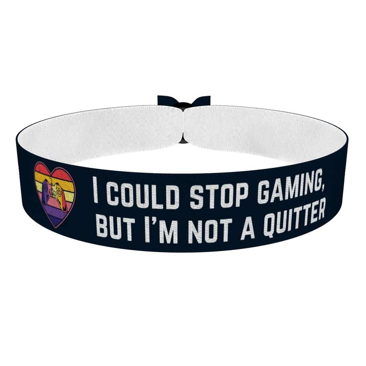 Zum Produkt Stoffarmband I could stop gaming not a quitter Gamer Style
