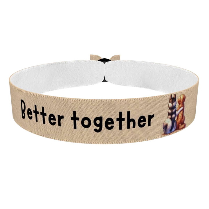 Zum Produkt Stoffarmband Better together für Familie und Freunde